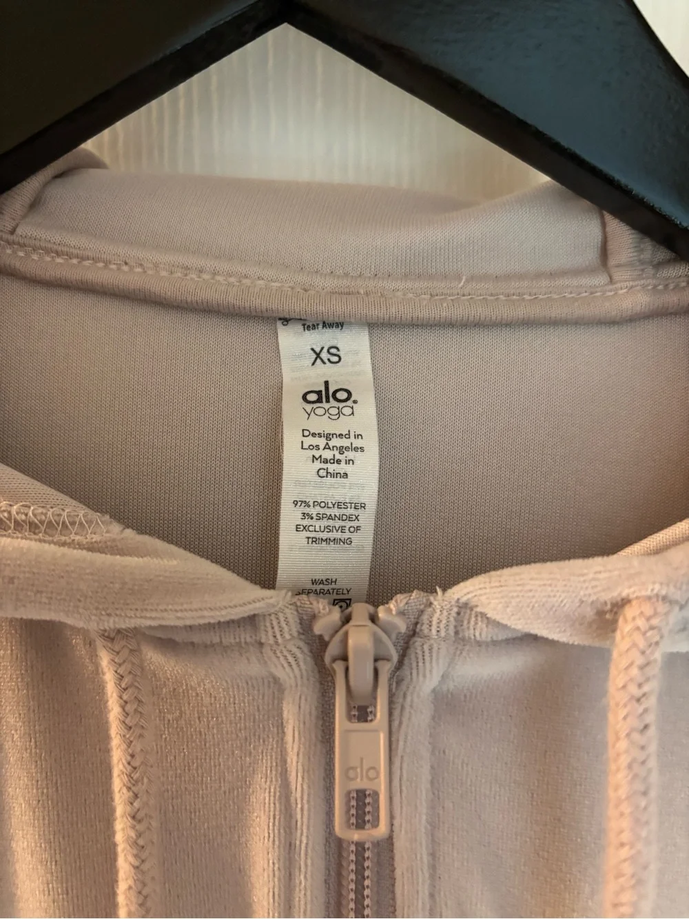 ALO Yoga Velour Full Zip Hoodie